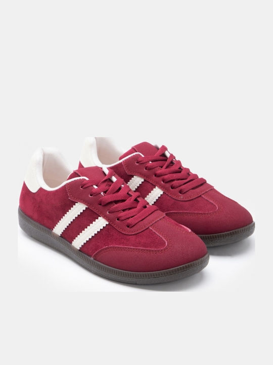 Damen Sneakers Burgundisch