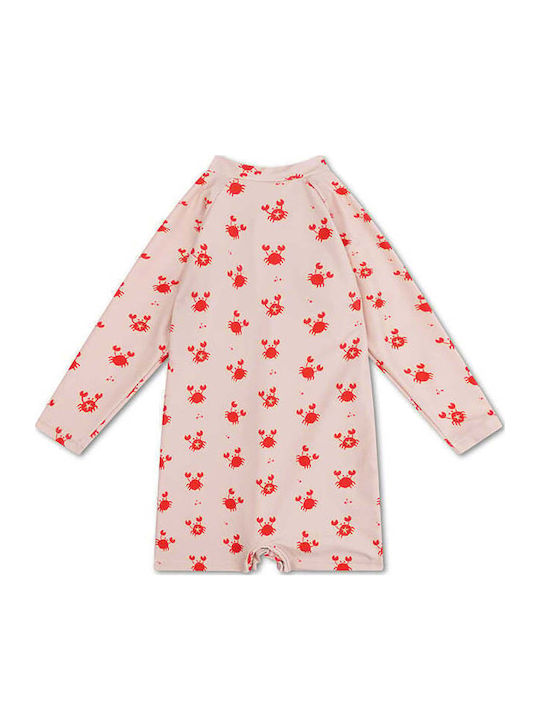 Swim Essentials Kids One-Piece Swimsuit With Long Sleeve Oh Crab