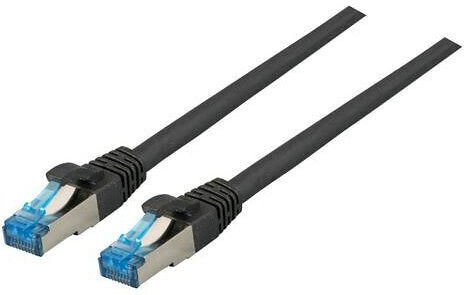 EFB S/FTP Kat.6a Gigabit Netzwerkkabel Ethernet 30m Schwarzes