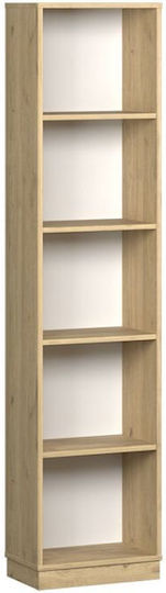 Bookcase Natural Oak Florida (Florida Oak) 43x26x182cm Bookcase Natural Oak Florida (Florida Oak) 43x26x182cm