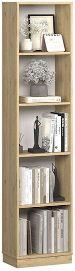 Bookcase Natural Oak Florida 43x26x182cm