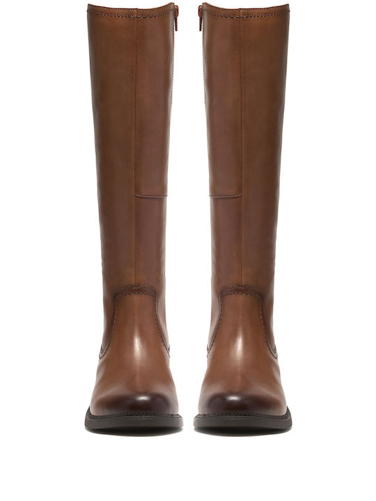 Leather Women's Boots Brown