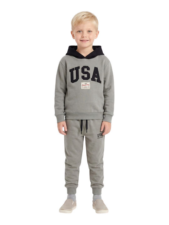Kids Sweatpants Set With Top Dusty