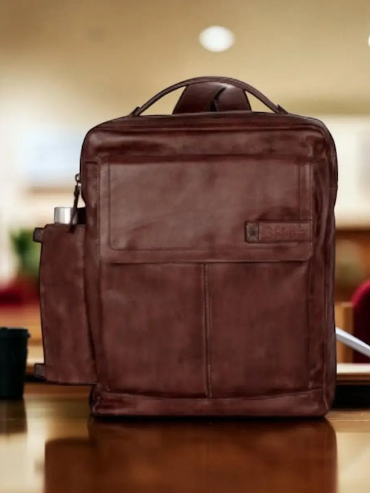 Spikes & Sparrow Laptoptasche für Laptop in Braun Farbe