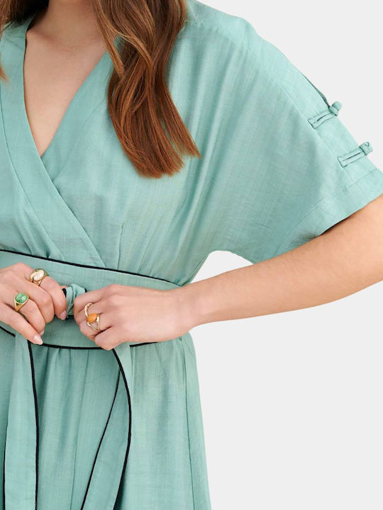 Summer Midi Dress Green