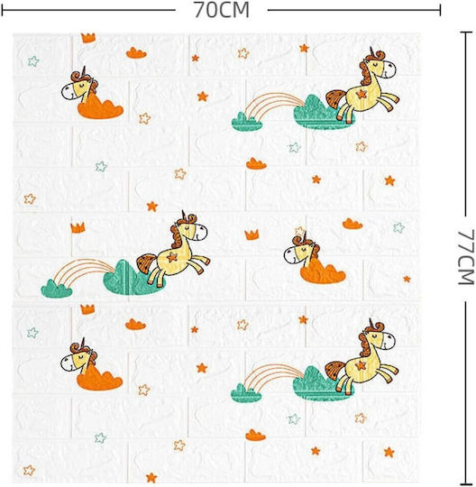 Autocolant Decorativ 3D Pentru Perete Copii Din Spumă 70x77cm 10 Bucăți Autocolant Decorativ 3D Pentru Perete Copii Din Spumă 70x77cm 10 Bucăți