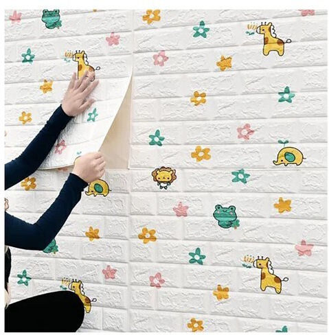 Autocolant Decorativ 3D Pentru Perete Copii Din Spumă 70x77cm 10 Bucăți
