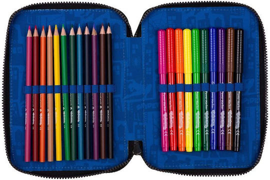 Marvel Pencil Case Filled Black
