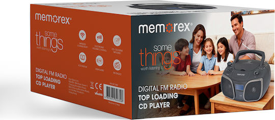 Memorex Tragbares Audio-System mit CD Radio Schwarz