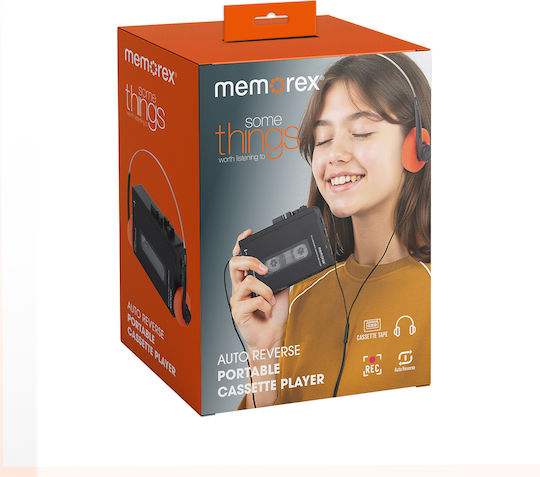Memorex Φορητό Ηχοσύστημα με Κασετόφωνο Μαύρο