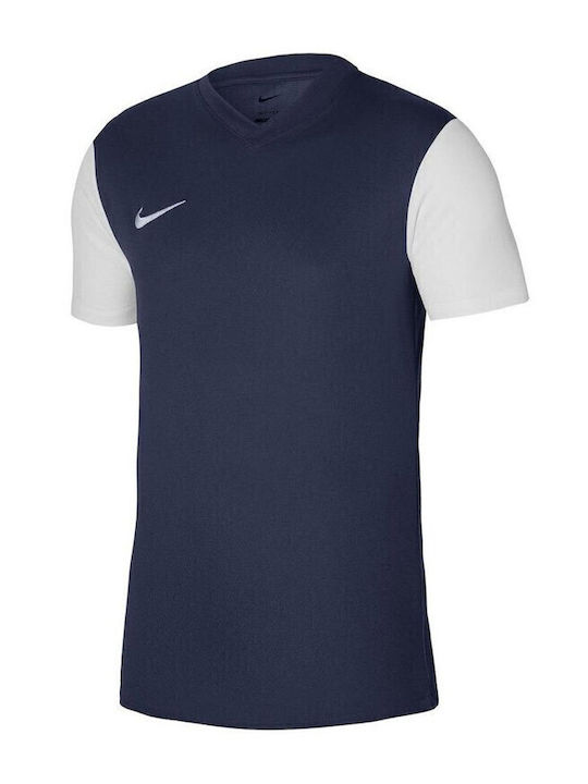 Tiempo Premier II JSY Athletic Short Sleeve T-shirt Navy Blue