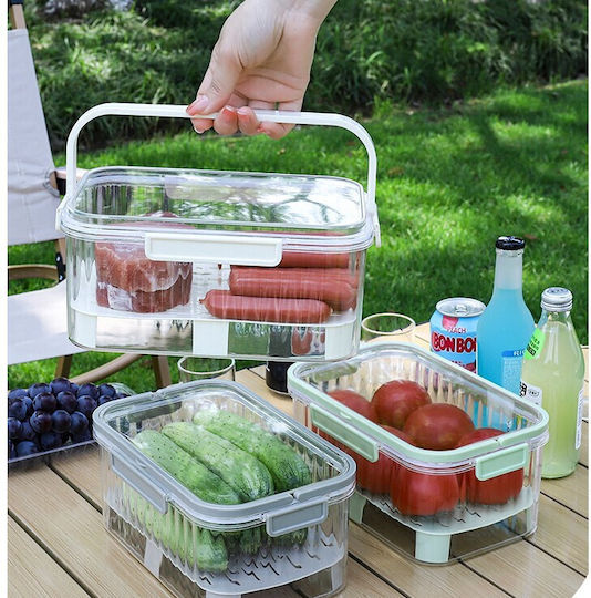 Cutie De Prânz Din Plastic Transparentă Cu Compartimente 300ml