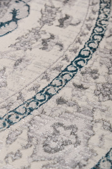 Biokarpet Gossip Round 9860a Grey-blue-160x160