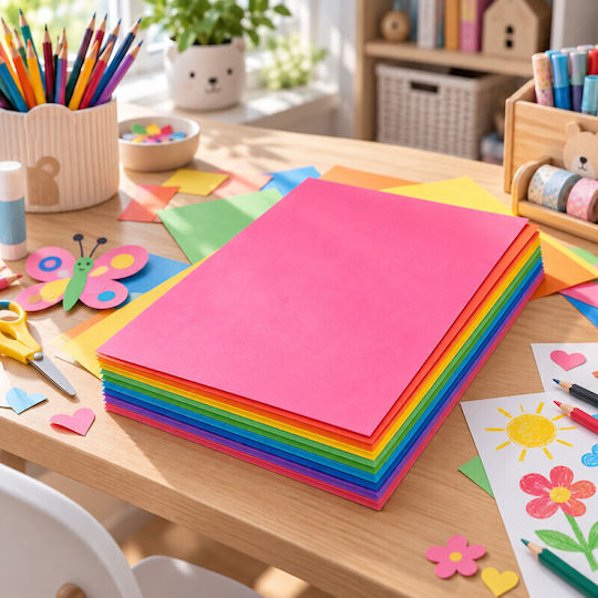 Colored Paper A4 80 G/m² 100 Sheets Top 10 Colors