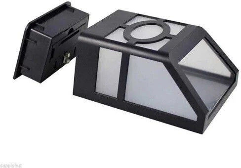 Set 4 Lămpi Solare cu Lumină Alb Rece 6500K IP65 11.8x8.6x5cm
