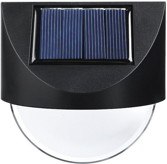 Set 4 Wandmontierte Solarleuchten mit Warmes Weiß Licht IP65 8.8x8.5cm