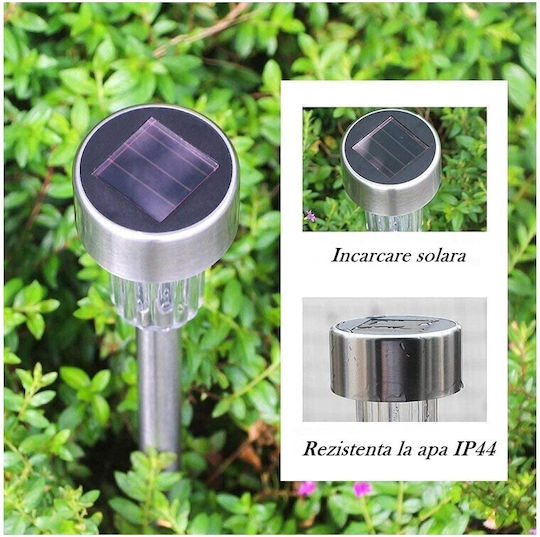 Set 12 Lămpi Solare cu Lumină Alb Rece 5500K IP44 29x4.5x4.5cm