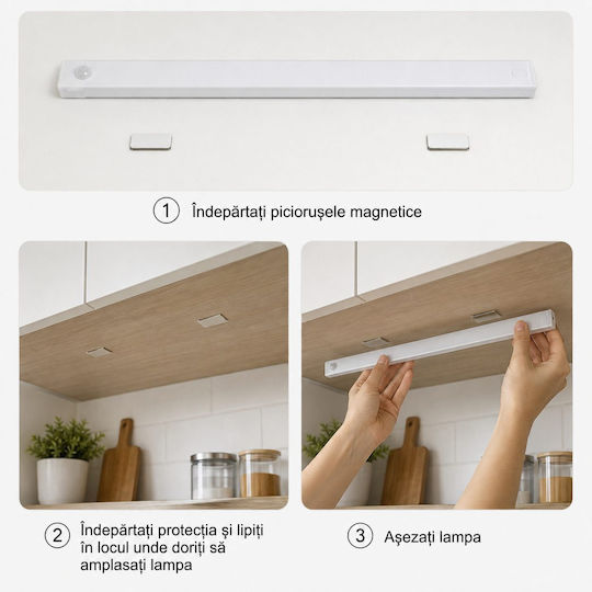 Lampă solară 114.59lm cu senzor de mișcare