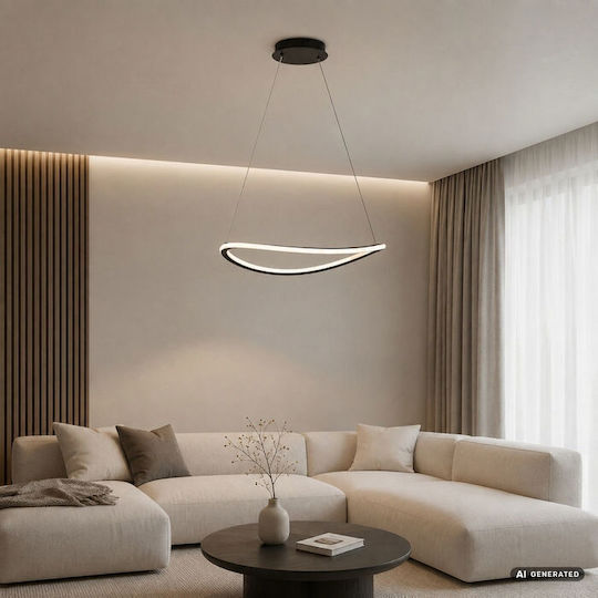 Rabalux Rabalux Deckenleuchte Schwarz LED mit Verstellbarem Weißlicht 53x52cm