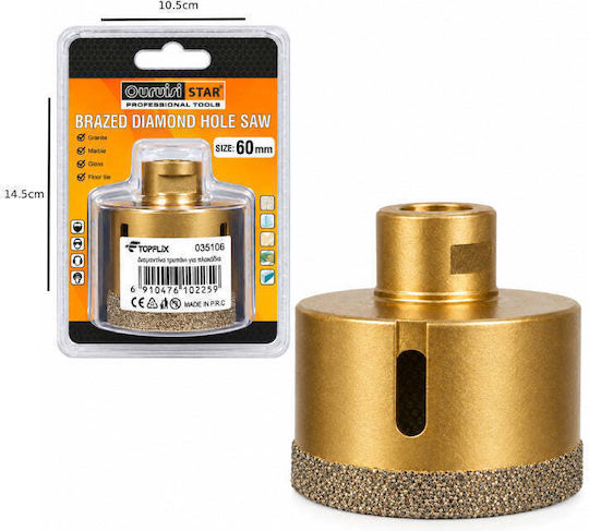 Uruisi Star Diamantkronen-Gewindeschneiden Trockenschnitt mit Durchmesser 60mm für Rasen