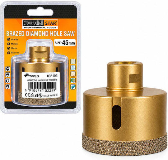 Uruisi Star Diamantkronen-Gewindeschneiden Trockenschnitt mit Durchmesser 45mm für Rasen