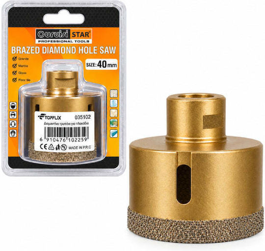 Uruisi Star Diamantkronen-Gewindeschneiden Trockenschnitt mit Durchmesser 40mm für Fliese