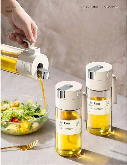 Δοχείο Λαδιού Γυάλινο με Ροή 550ml