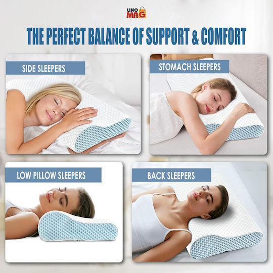 Linomag Μαξιλάρι Ύπνου Memory Foam 60x35x9cm
