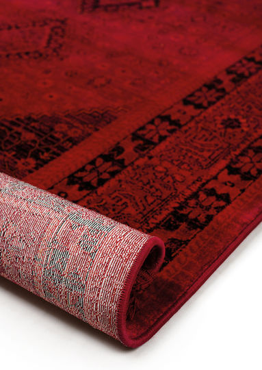 Biokarpet Mauri 01991a Burgundischer Wohnzimmer Teppich 80x150