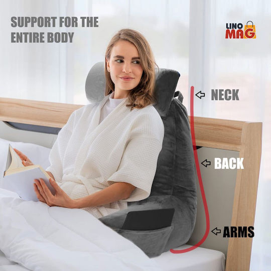 Fotolii Puf Bolster Gri 75x33x91.5cm