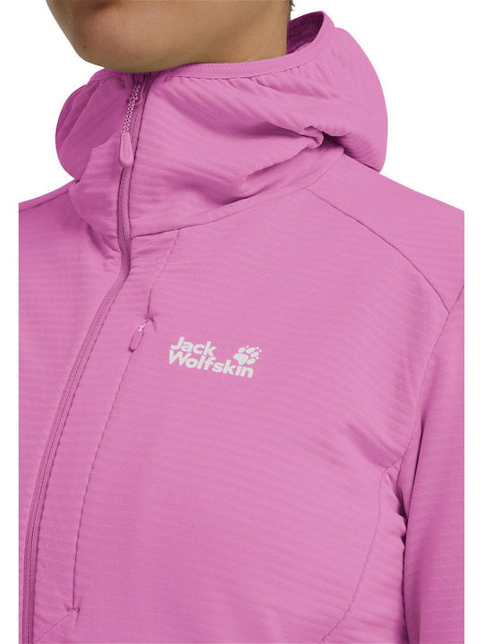 Fleece Cardigan Pentru Femei Roz