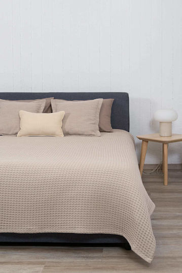 Biokarpet Blanket Pique Naf Naf Cotton Waffle Pique Beige 170 x 240