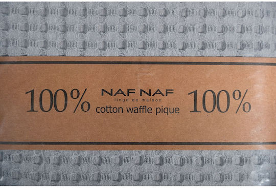 Biokarpet Одеяло Пике Naf Naf Памучно Вафлено Пике Сиво 160 X 240