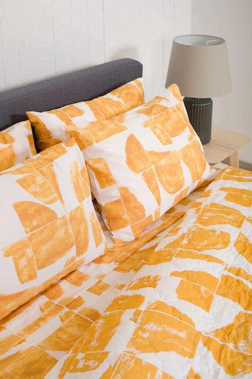 Biokarpet Home Nordic 855 Malmo Gold Cuvertură Pat Single 160x240 Cm