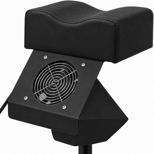 Crisko Suport pentru picioare cu roți pentru pedichiură 70 cm Negru