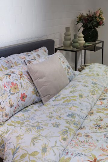 Viokarpet Duvet Cover Diamond 251 Emerald Blue Set Duvet Cover Super King