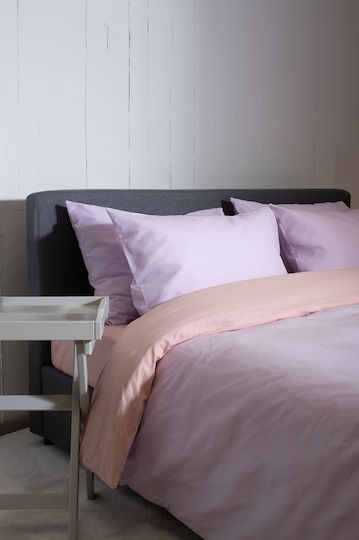 Viokarpet Duvet Cover Set View Lilac Powder Single 165x245 Cm