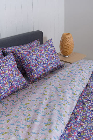 Viokarpet Duvet Cover Naf Naf Summit 155 Elbrus Lilac Set Duvet Cover Single