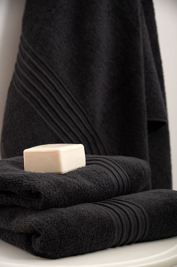 Biokarpet Bath Towel Special Jet Black 30x50