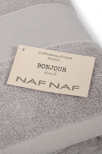 Biokarpet Bath Towel Naf Naf Bonjour Lt Grey 30x50