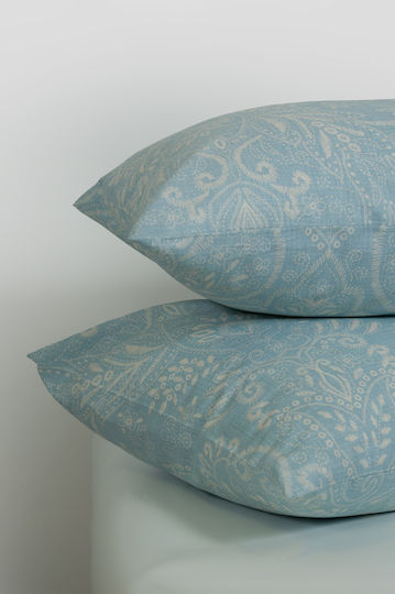 Biokarpet Biokarpet Μαξιλαροθήκη Naf Naf Summit 156 Atlantic Teal Σετ Μαξιλαροθήκες