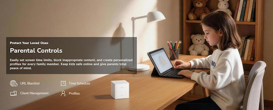 Cudy M3000S AX3000 Точка за достъп с Mesh Wi‑Fi 6 Двулентов (2.4 и 5GHz) Двоен комплект