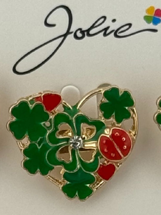 Set 12 Pinuri Martisor De Primăvară Model Inimă Jolie Decorate Cu Trifoi Buburuză Verde Set 12 Pinuri Martisor De Primăvară Model Inimă Jolie Decorate Cu Trifoi Buburuză Verde