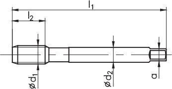 Fanar Handgewindebohrer M10 D2-111101-0100 Hsse Stahl Hochgeschwindigkeit Iso Din-13
