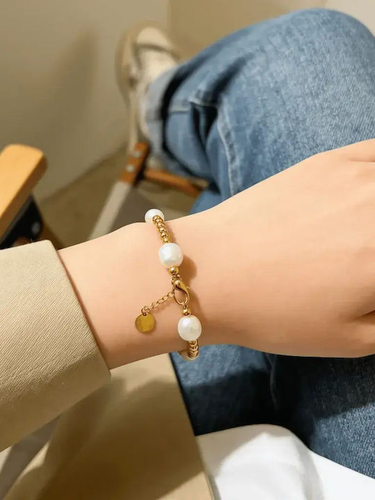Bracelet Pearly Central Detail