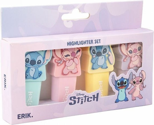 Grupo Erik Marker Unterstreichen Disney Stitch Set 4 Stück