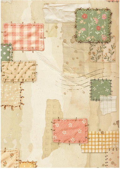 Set of 8 Decoupage Rice Papers Backgrounds Stamperia 10.5×14.8cm Cozy Family