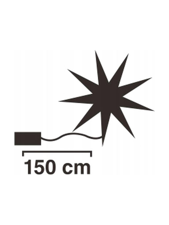 Hängender Weihnachtsbaumschmuck Schneeflocke Beleuchtete Metallische Silber 49x52cm