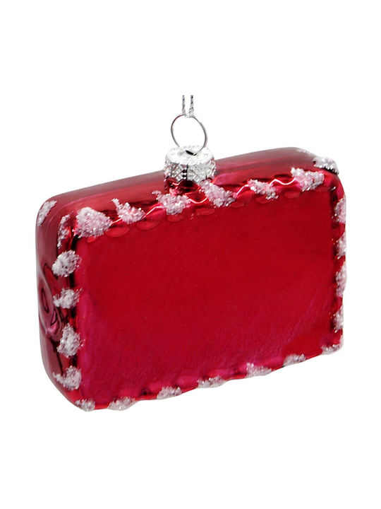 Hängender Weihnachtsbaumschmuck Glasartig Rote 6.5x8cm