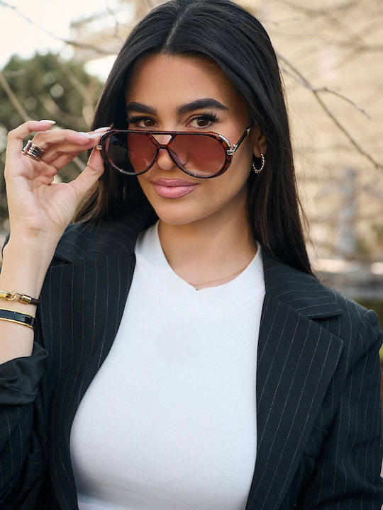 Leegio Damen Sonnenbrillen mit Braunen Rahmen und Braunen Verlaufsfarben Gläsern Leegio Damen Sonnenbrillen mit Braunen Rahmen und Braunen Verlaufsfarben Gläsern